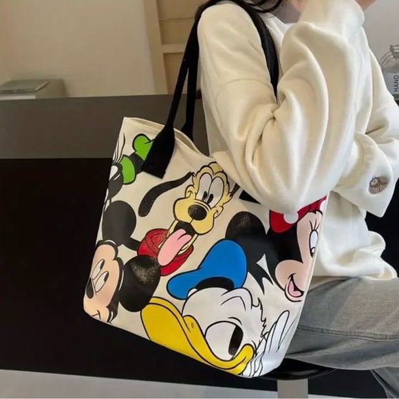 Disney Tote Bag with Classic Characters NEW - Picture 2 of 4
